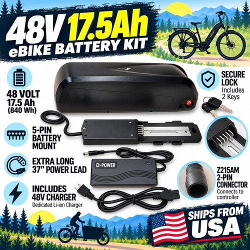 48v 5ah hailong - 17.5ah, ebike